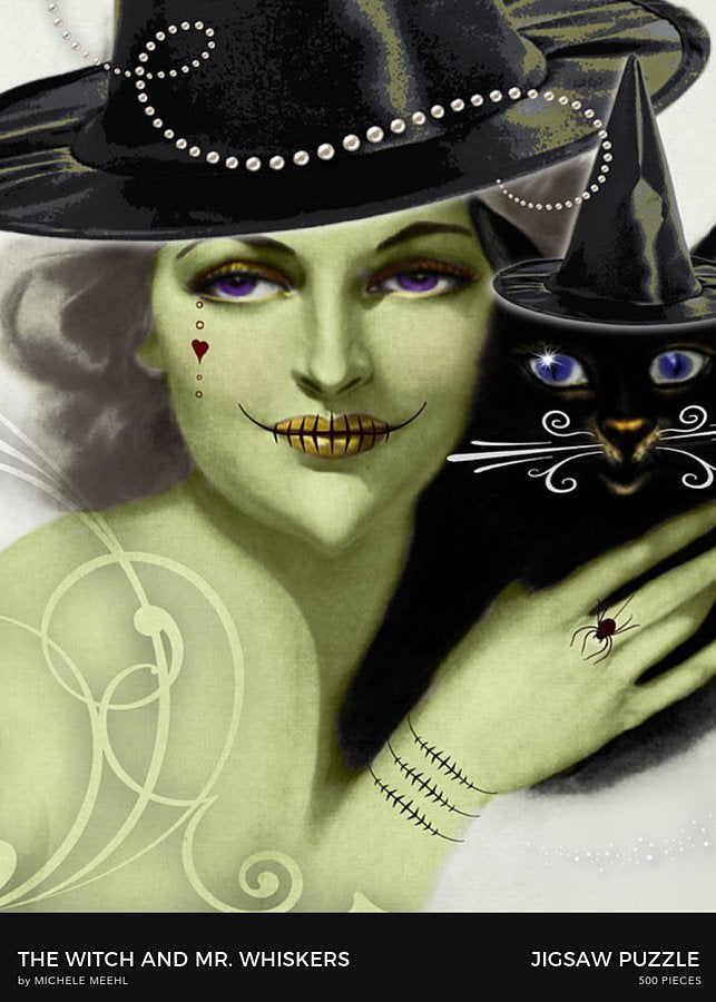 The Witch and Mr. Whiskers - Halloween Puzzle