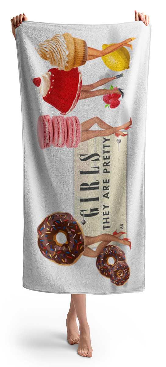 Girls They Are Pretty - Beach Towel