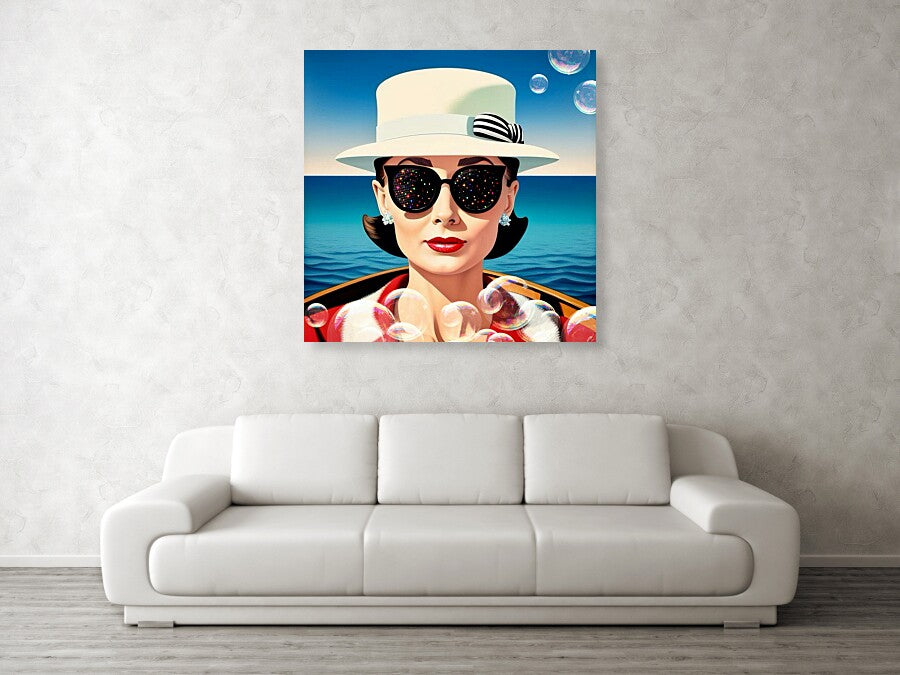 Audrey Afloat - Acrylic Print