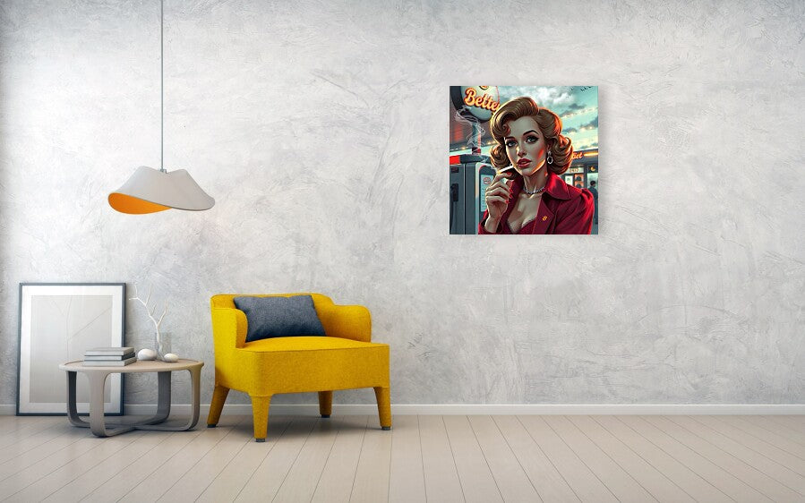 Bette's 24/7 - Metal Print
