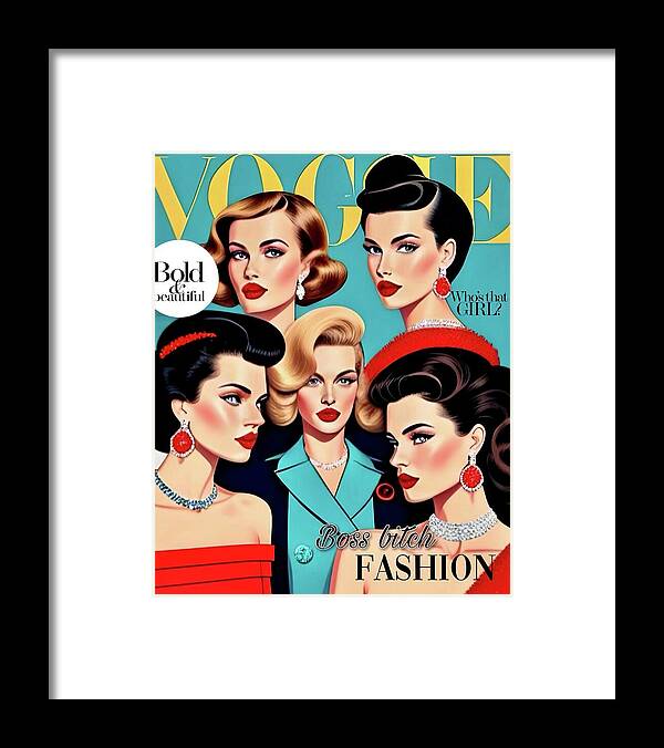 The Boss B*tch Fashion Issue - Framed Print