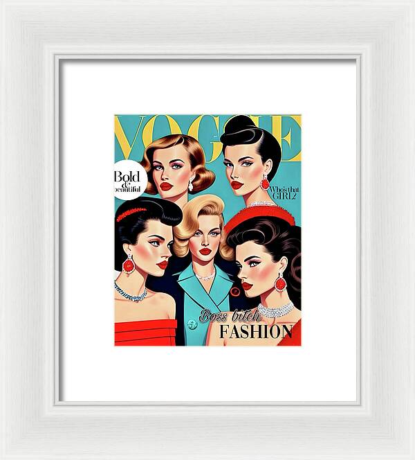 The Boss B*tch Fashion Issue - Framed Print