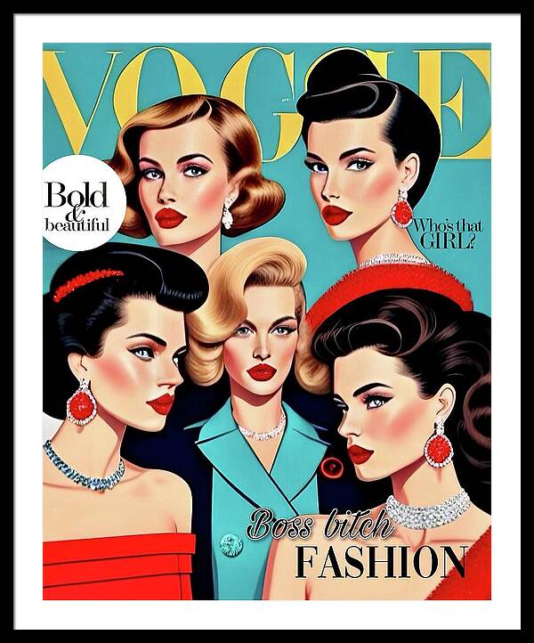 The Boss B*tch Fashion Issue - Framed Print
