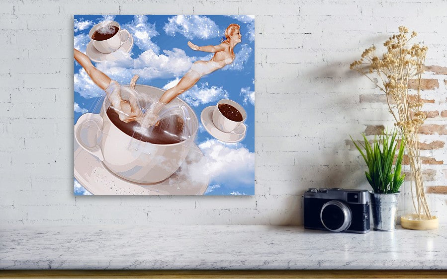 But, First Coffee - Metal Print