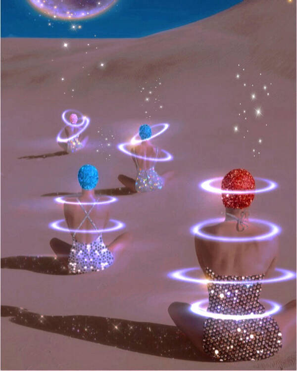 Caught In a Moonbeam - Vertical Art Print