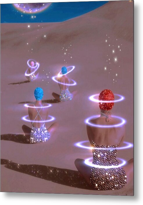 Caught In a Moonbeam - Metal Print