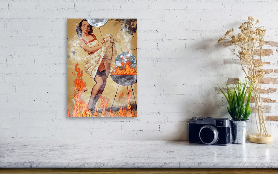 Earth On Fire - Acrylic Print