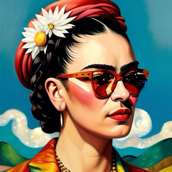 Frida's Future Is SO Bright - Square Art Print