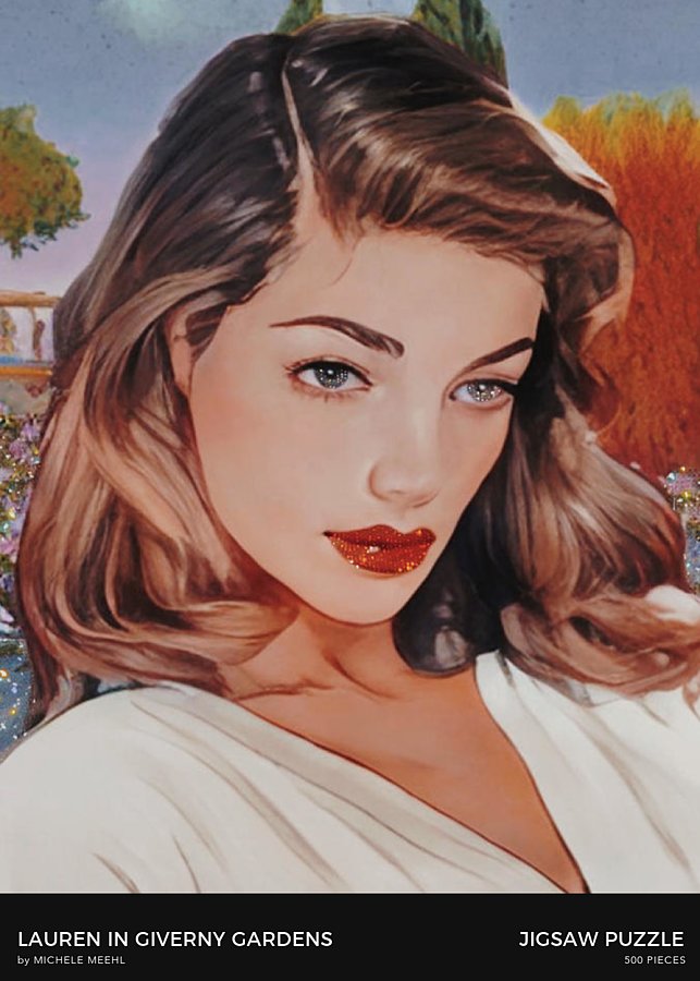 Lauren In Giverny Gardens - Jigsaw Puzzle