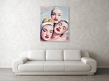 Moonlit Beach Babes - Acrylic Print