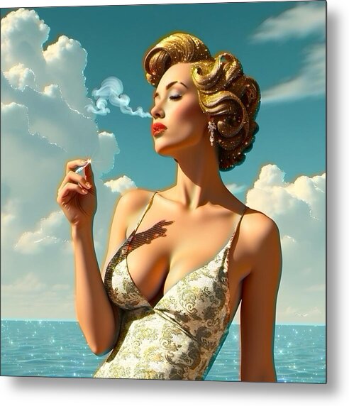 Nose Hit - Metal Print