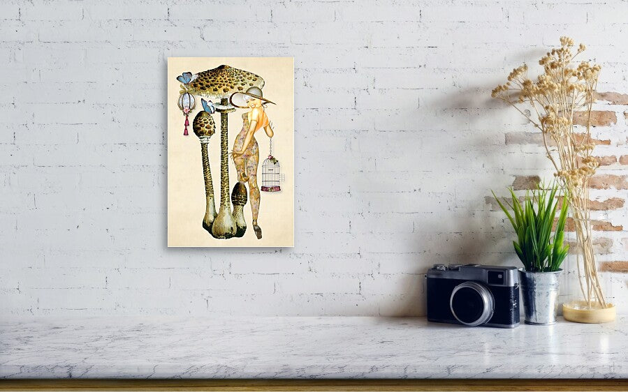 Portrait of a Woodland Nymph - Metal Print