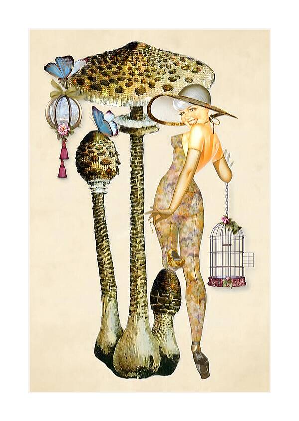 Portrait of a Woodland Nymph - Vertical Art Print