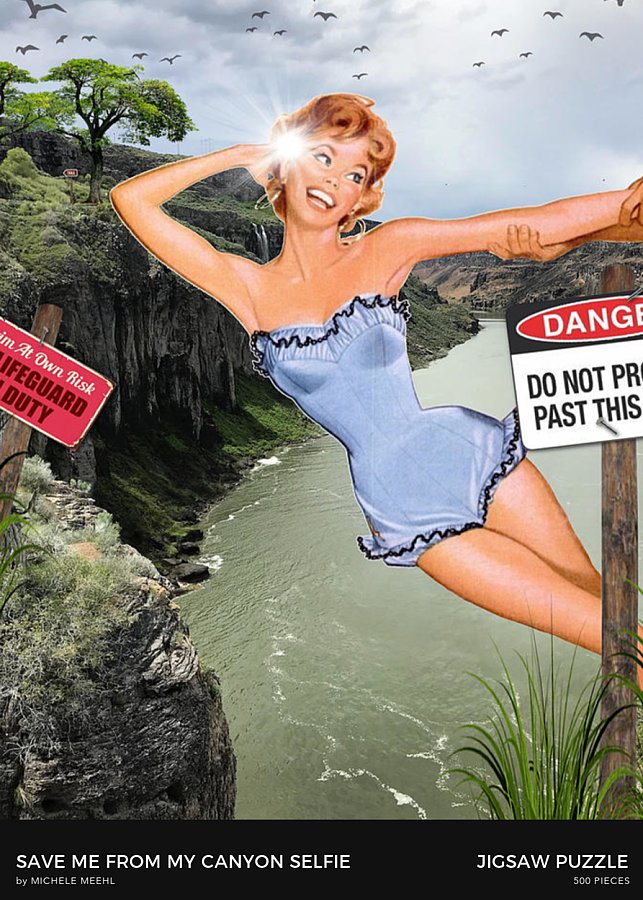 Save Me From My Canyon Selfie - Jigsaw Puzzle