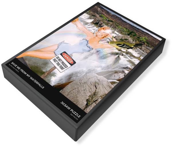 Save Me From My Waterfalls Selfie -Jigsaw Puzzle