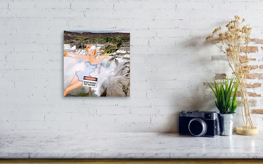Save Me From My Waterfalls Selfie - Acrylic Print