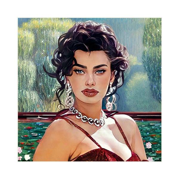 Sophia - Square Art Print