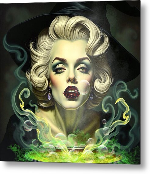 She's Intoxicating - Halloween Metal Print