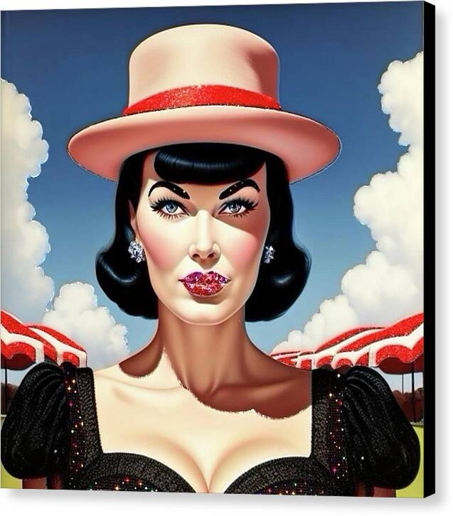 She's a Thing of Beauty - Canvas Print