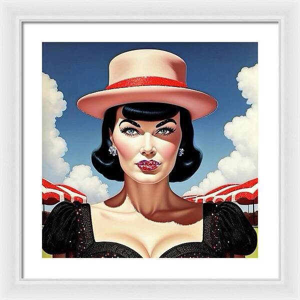 She's a Thing of Beauty - Framed Print