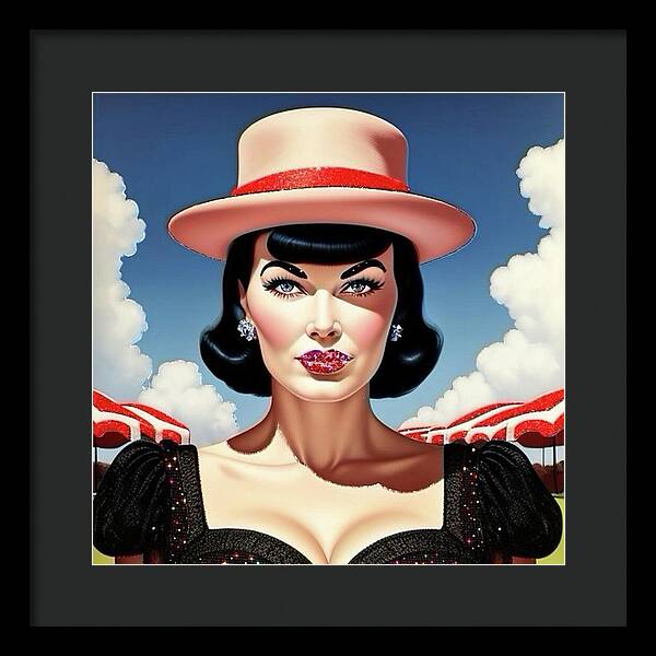 She's a Thing of Beauty - Framed Print
