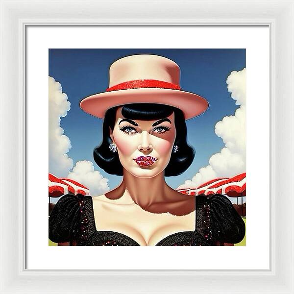She's a Thing of Beauty - Framed Print