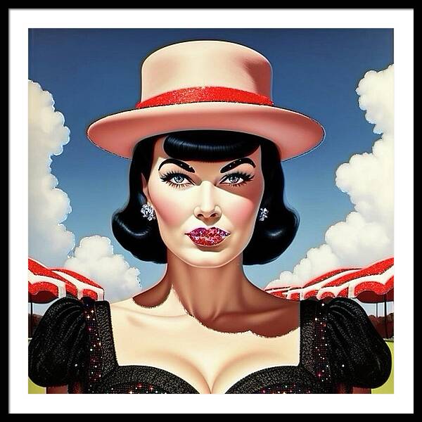 She's a Thing of Beauty - Framed Print