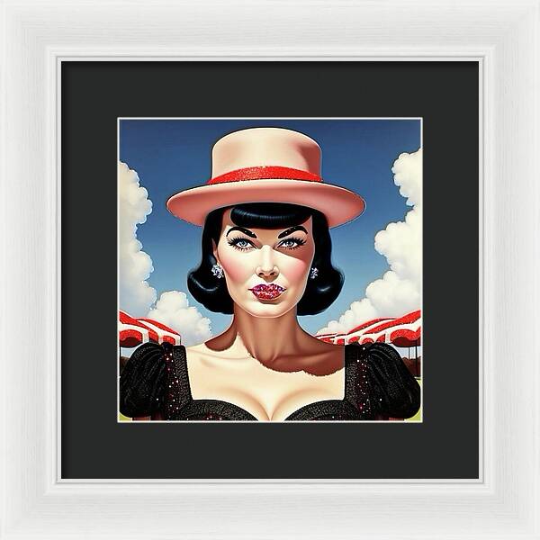She's a Thing of Beauty - Framed Print