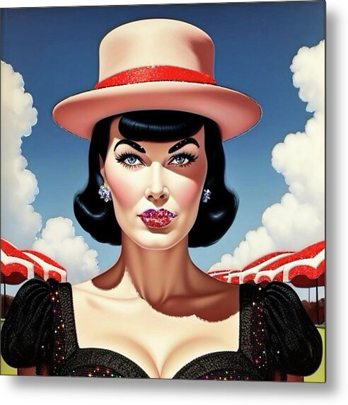 She's a Thing of Beauty - Metal Print