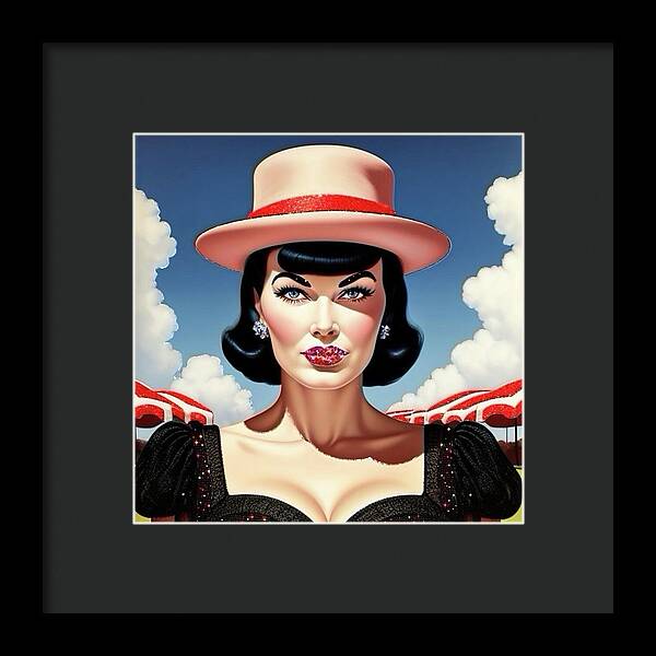 She's a Thing of Beauty - Framed Print