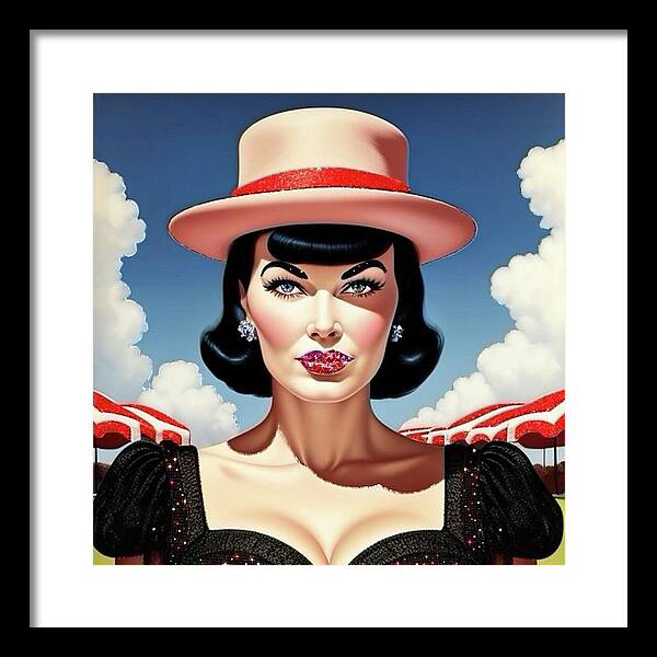 She's a Thing of Beauty - Framed Print