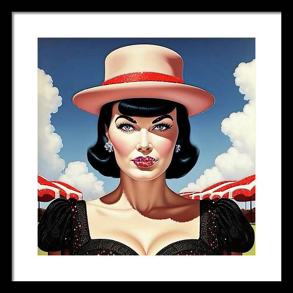 She's a Thing of Beauty - Framed Print