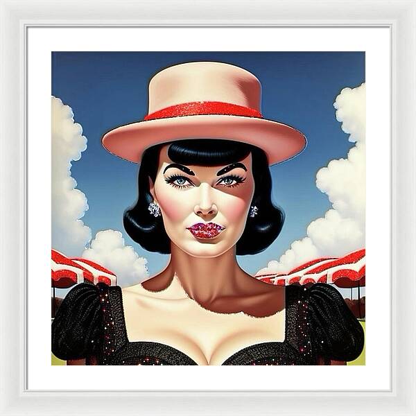 She's a Thing of Beauty - Framed Print