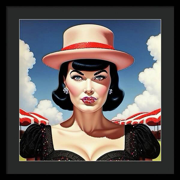 She's a Thing of Beauty - Framed Print