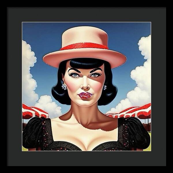She's a Thing of Beauty - Framed Print