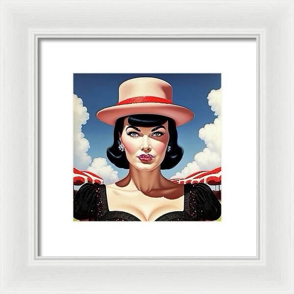 She's a Thing of Beauty - Framed Print