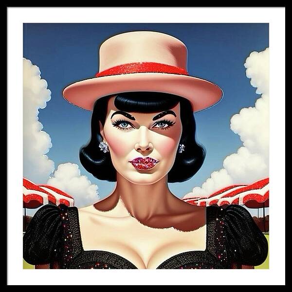 She's a Thing of Beauty - Framed Print