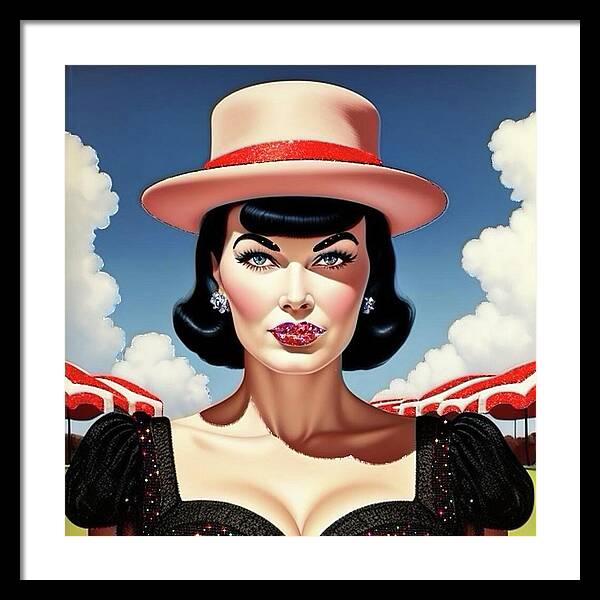 She's a Thing of Beauty - Framed Print