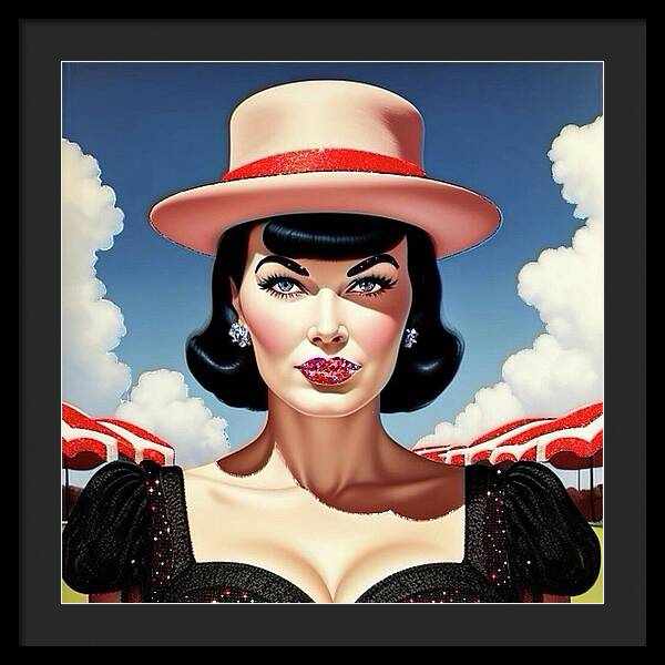 She's a Thing of Beauty - Framed Print