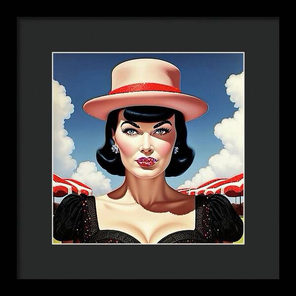 She's a Thing of Beauty - Framed Print
