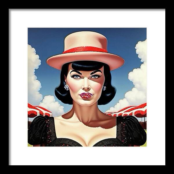 She's a Thing of Beauty - Framed Print