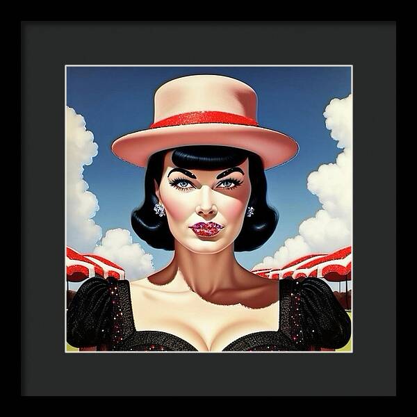 She's a Thing of Beauty - Framed Print