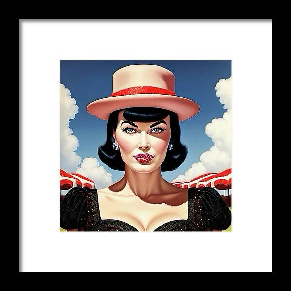 She's a Thing of Beauty - Framed Print