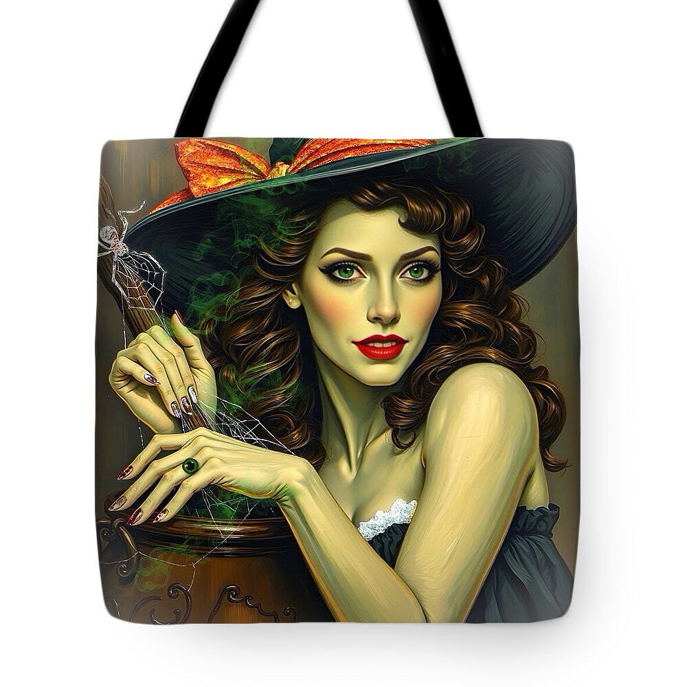 Stirring The Pot - Halloween Tote Bag