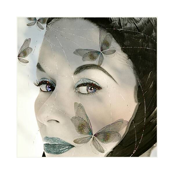 The Butterfly Keeper - Square Art Print