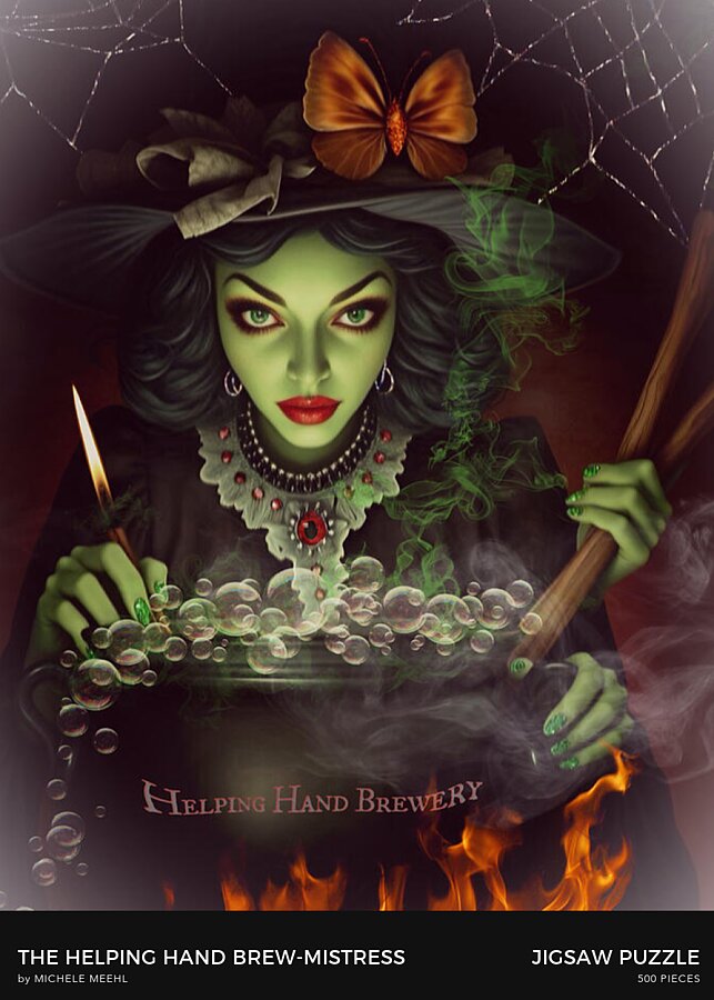 The Helping Hand Brew-Mistress - Halloween Puzzle