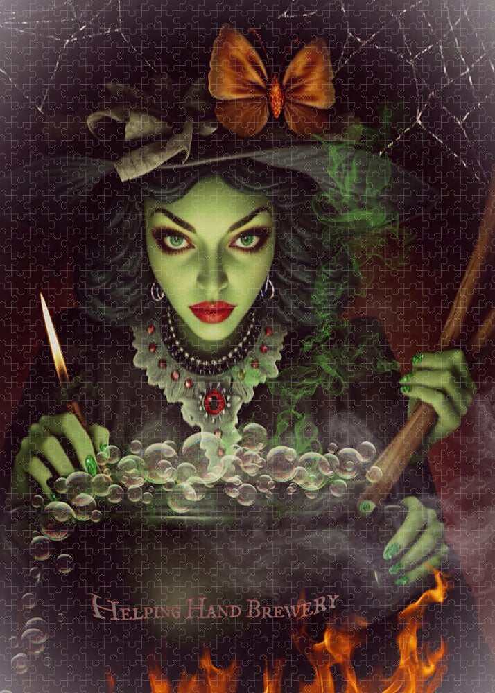 The Helping Hand Brew-Mistress - Halloween Puzzle