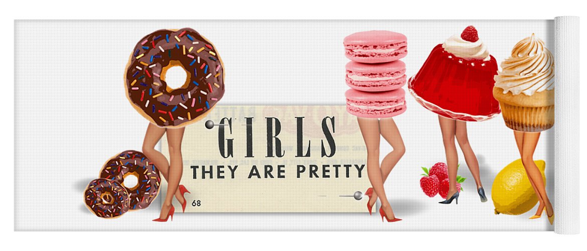 Girls They Are Pretty v2 - Yoga Mat