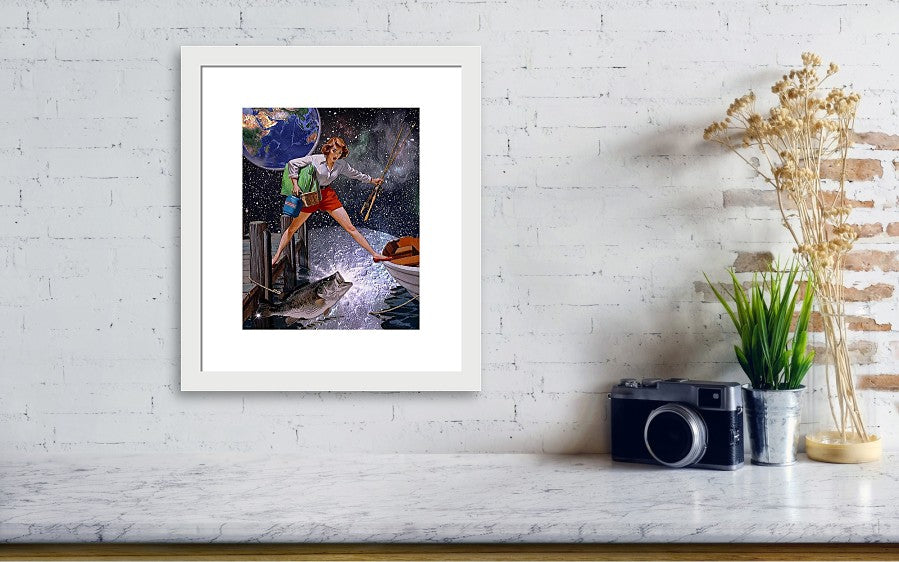 It All Started With A Big Bass - Framed Print