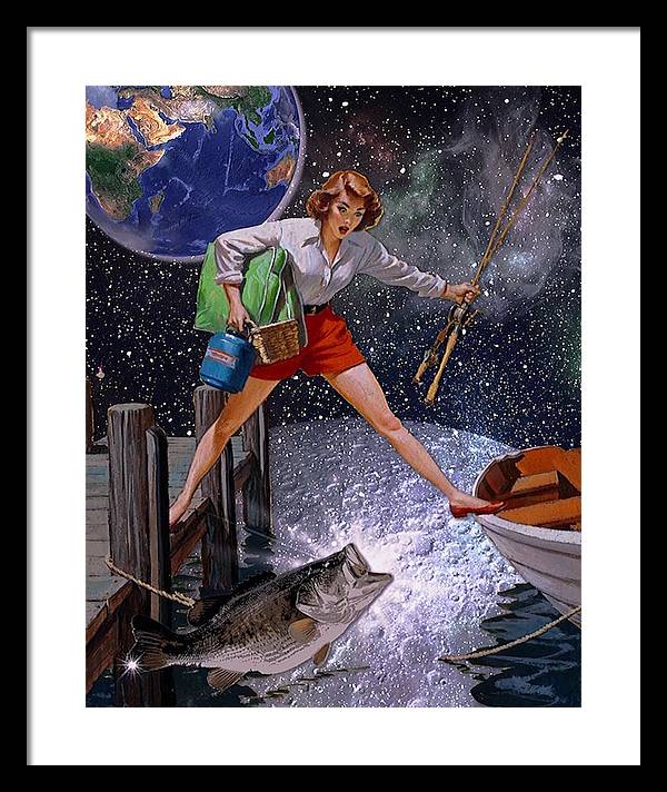 It All Started With A Big Bass - Framed Print
